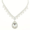 Picture of Crysat Oval Necklace Crysatl From Swarovski. Crystal  Color