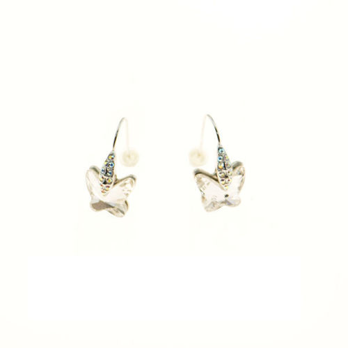 Picture of Crystal Butterfly Earrings. Crystal  Color