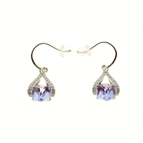 Picture of Crystal Earrings. Violet (371) Color