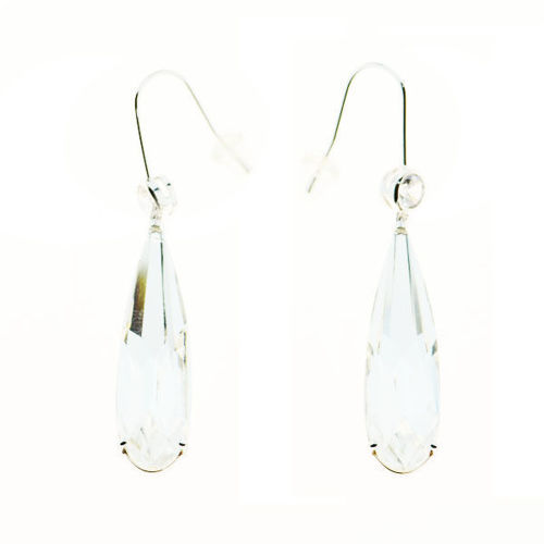 Picture of Crystal Teardrop Dangle Earrings. Crystal  Color