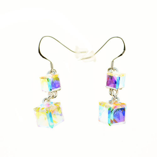 Picture of Cube Double Square Dangle Earrings