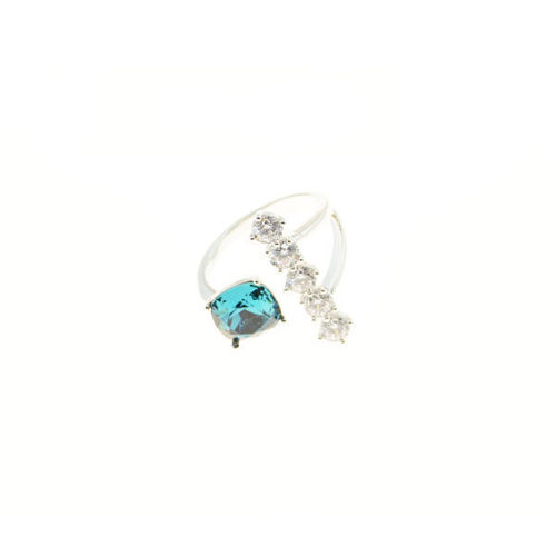 Picture of Crystal Open Shape Ring.  (229) Color