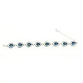 Picture of Crystal Oval Shape Design Bracelet. Montana (207) Color