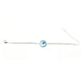Picture of Crystal Round Shape Design Bracelet. Light Turquoise (263) Color