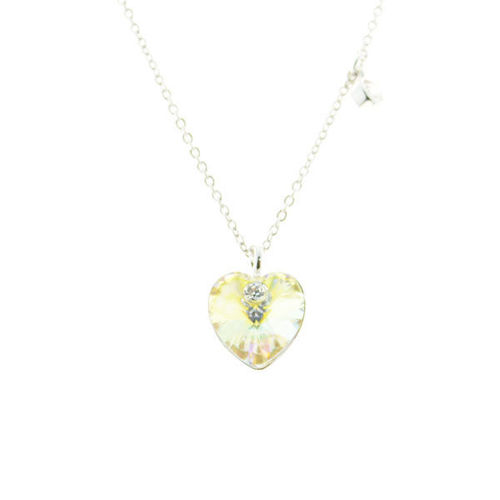 Picture of Crystal Heart With Circle Necklace