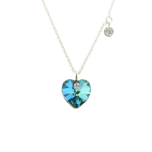 Picture of Crystal Heart with Circle Necklace