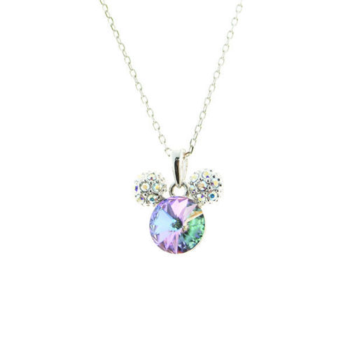 Picture of Crystal Mickey Mouse Necklace. Crystal  Color