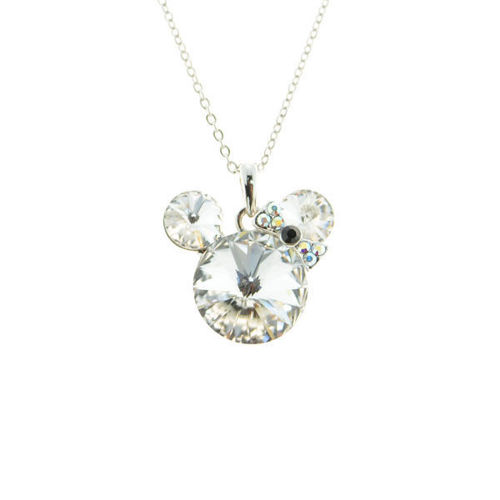 Picture of Crystal Mickey Mouse Necklace. Crystal  Color