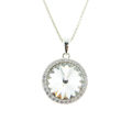 Picture of Crystal Round Shape Necklace. Crystal  Color