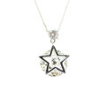 Picture of Crystal Star Shape Necklace. Crystal  Color