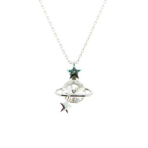 Picture of Crystal Ufo With Star Necklace