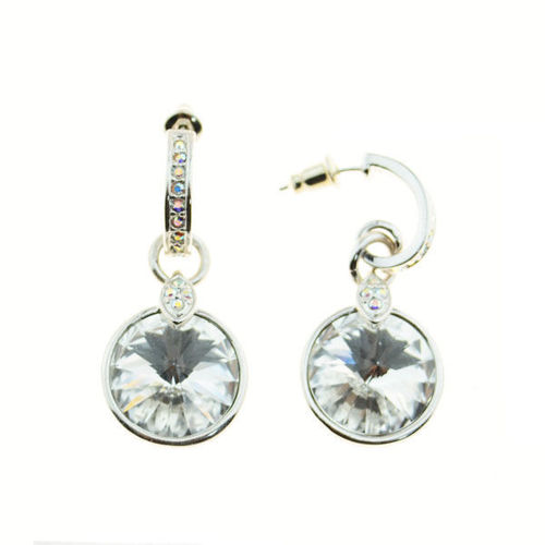 Picture of Crystal Dangle Earrings. Crystal  Color