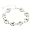 Picture of Crystal Oval Shape Design Bracelet. Crystal  Color