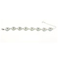 Picture of Crystal Oval Shape Design Bracelet. Crystal  Color