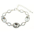 Picture of Crystal Oval Shape Design Bracelet. Crystal  Color