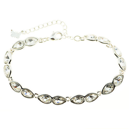 Picture of Crystal Round Shape Design Bracelet. Crystal  Color