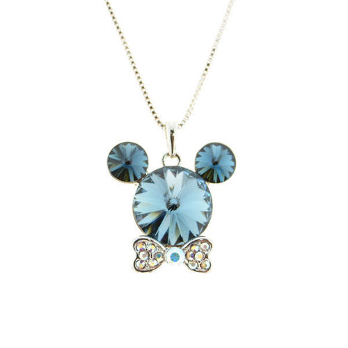 Picture of Crystal Mickey Mouse Necklace. Montana (207) Color