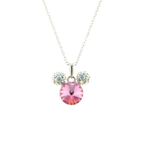 Picture of Crystal Mickey Mouse Necklace. Rose (262) Color