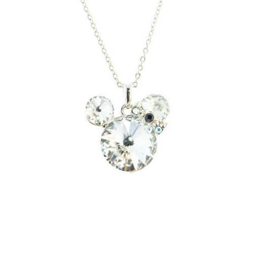 Picture of Crystal Mickey Mouse Shape Necklace. Crystal  Color