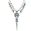 Picture of Crystal Multi Color Necklace. Crystal  Color