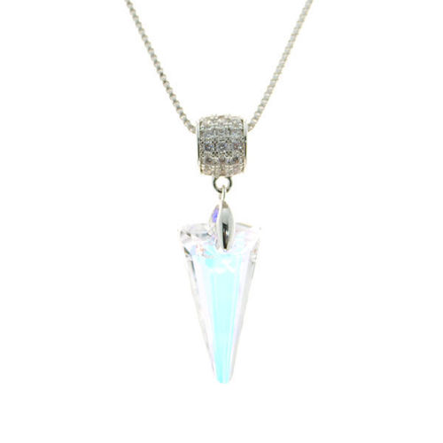 Picture of Crystal Necklace. Crystal Aurore Boreale (001 Ab) Color