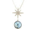 Picture of Crystal Necklace. Light Turquoise (263) Color