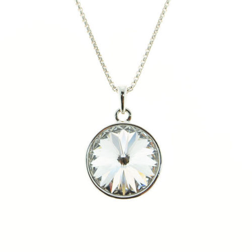 Picture of Crystal Round Shape Necklace. Crystal  Color