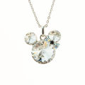 Picture of Crystal Mickey Mouse Necklace. Crystal  Color