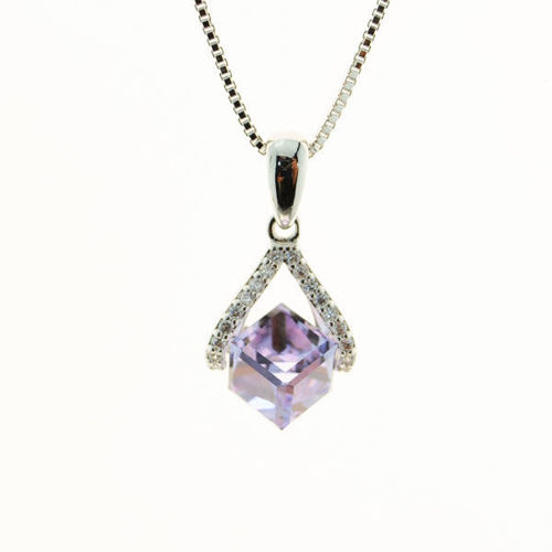 Picture of Crystal Necklace. Violet (371) Color