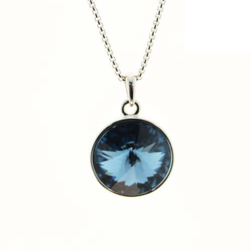 Picture of Crystal Round Shape Necklace. Montana (207) Color