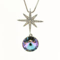 Picture of Crystal Necklace. Crystal Aurore Boreale (001 Ab) Color