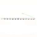 Picture of Crystal Round Shape Design Bracelet. Crystal Aurore Boreale (001 Ab) Color - copy