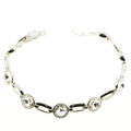 Picture of Crystal Round Shape Design Bracelet. Crystal  Color