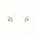 Picture of Crystal Round shape Earrings Pierced Sterling Silver Post Crystal (001) Color